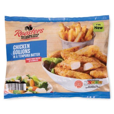 Roosters Chicken Goujons In A Tempura Batter 320g