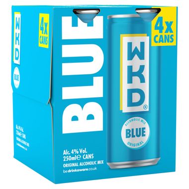 Wkd Alcoholic Mix Blue Original 4 X 250ml