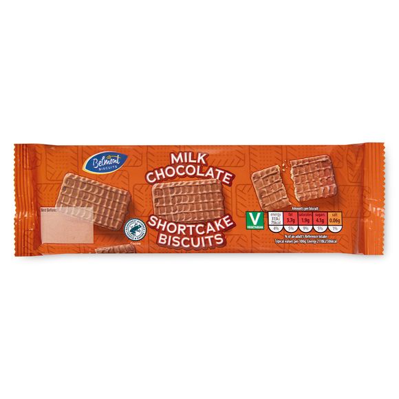 Belmont Shortcake Biscuits With Milk Chocolate 250g | ALDI