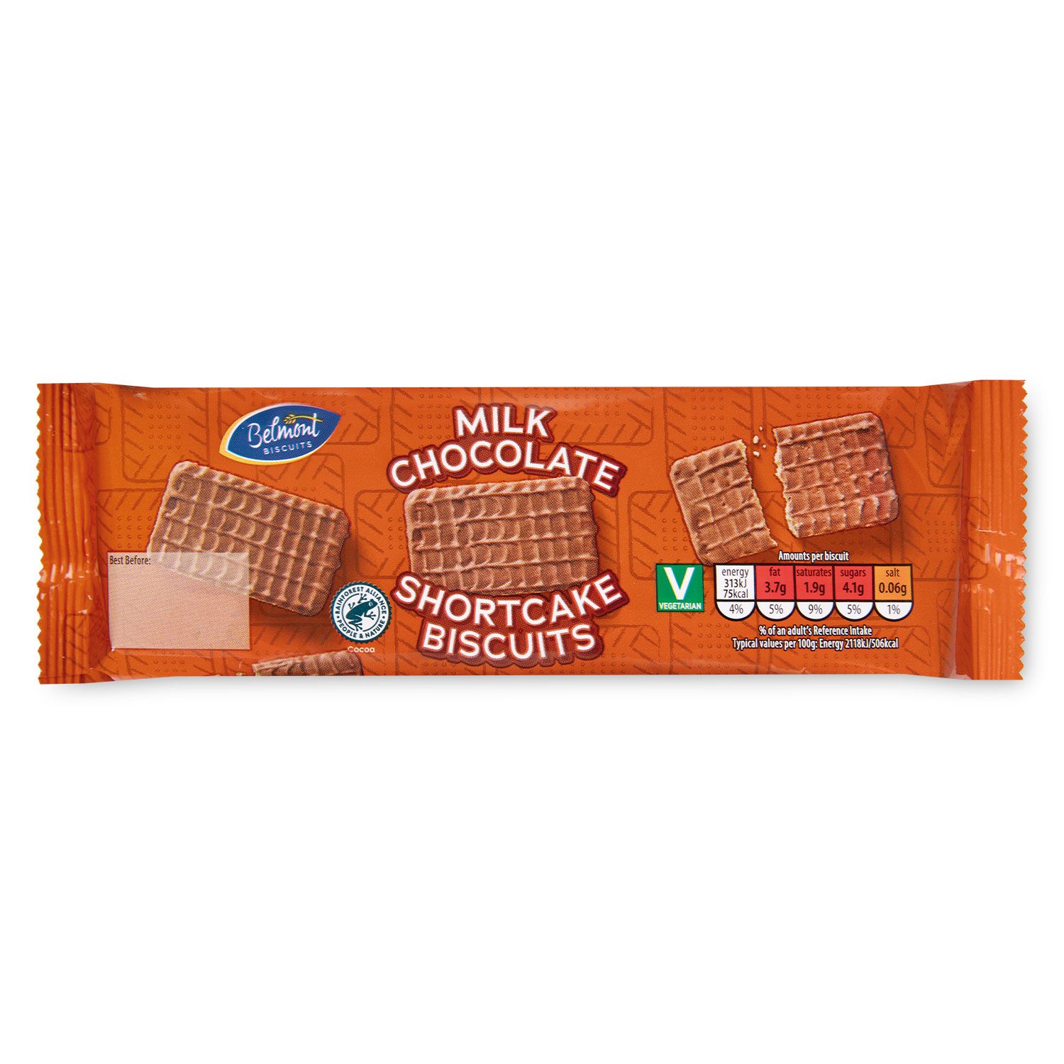 Belmont Shortcake Biscuits With Milk Chocolate 250g | ALDI