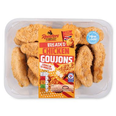 Roosters Breaded Chicken Goujons 270g