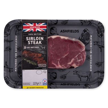 Ashfields British 30 Day Matured Sirloin Steak 227g