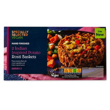 Specially Selected Indian Inspired Potato Rosti Baskets 300g/2 Pack