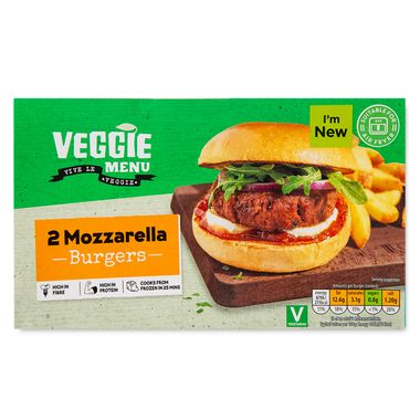 Veggie Menu Mozzarella Burgers 227g/2 Pack