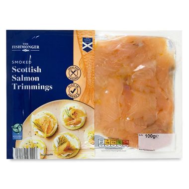 The Fishmonger Scottish Smoked Salmon Trimmings 100g