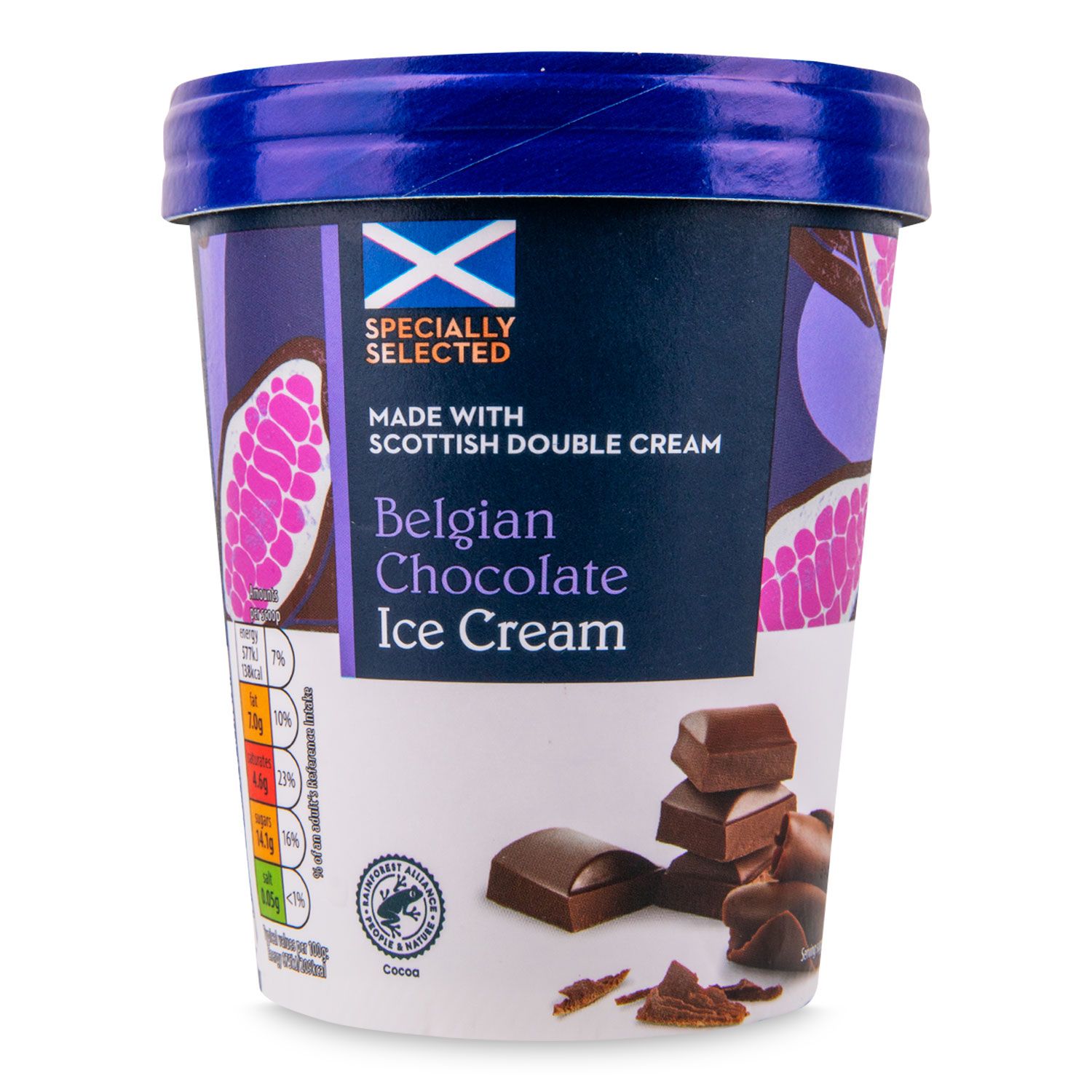 Specially Selected Belgian Chocolate Ice Cream 500ml