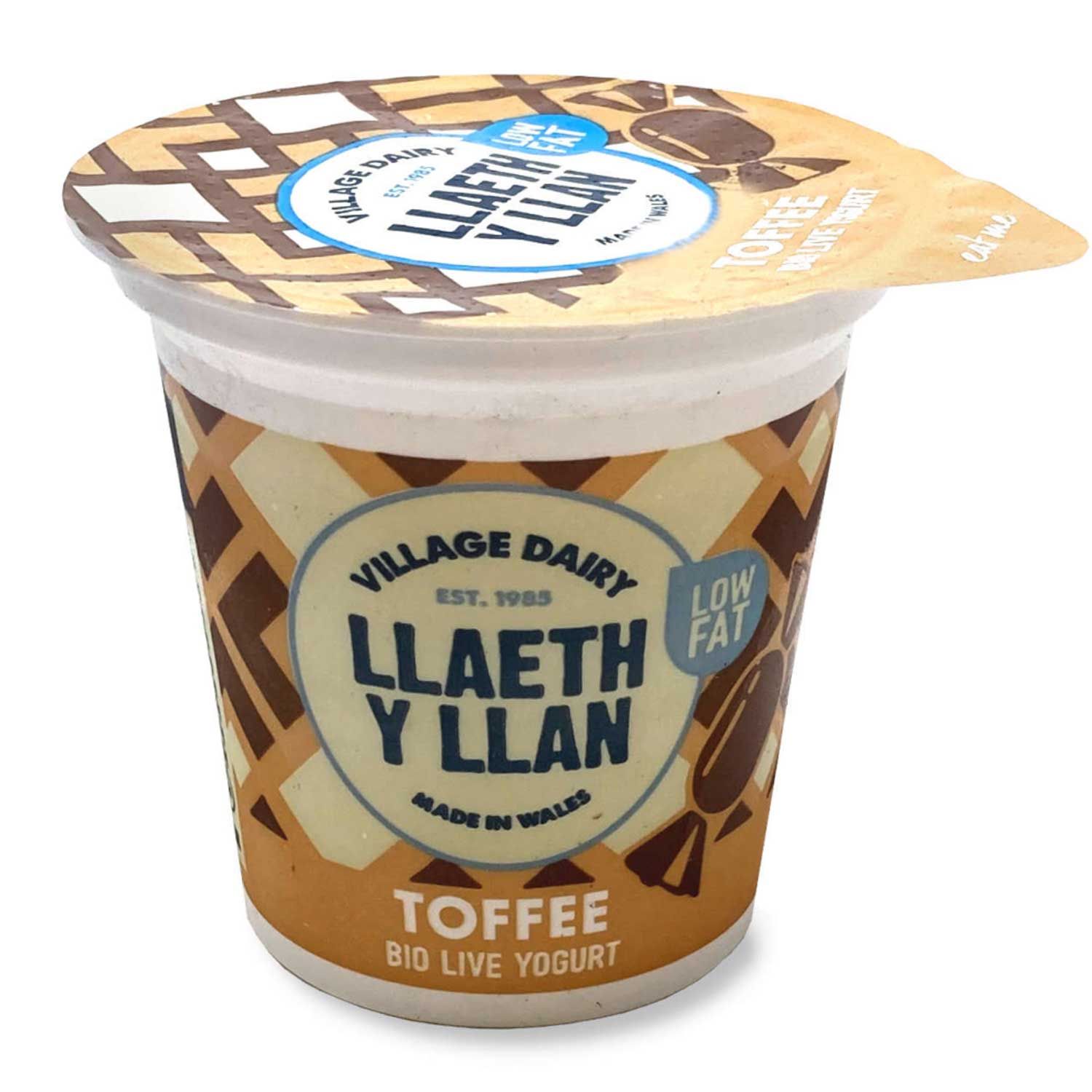 Village Dairy Llaeth Y Llan Toffee Low Fat Bio-live Yogurt 125g | ALDI