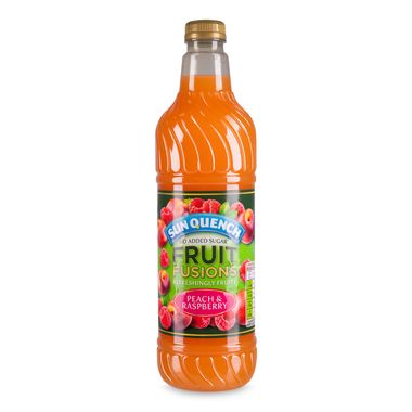 Sun Quench Fruit Fusions Peach & Raspberry 1l