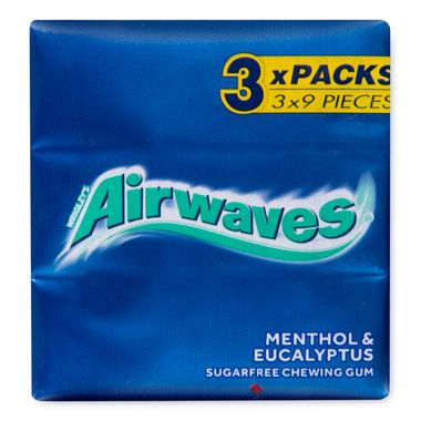 Airwaves Airwaves Menthol & Eucalyptus Flavour Sugar Free Chewing Gum Multipack 37.8g