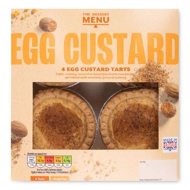 Dessert Menu Egg Custard Tarts 324g/4 Pack