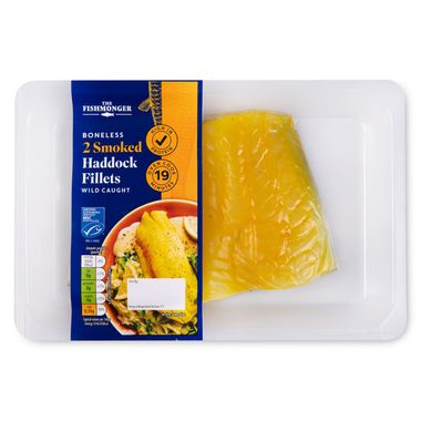 The Fishmonger Smoked Haddock Fillets 230g/2 Pack