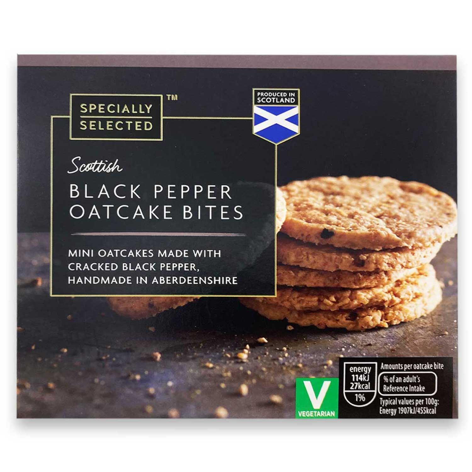 Specially Selected Scottish Black Pepper Oatcake Bites 175g ALDI