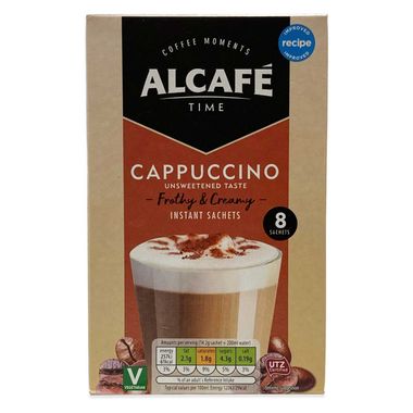 Alcafé Instant Cappuccino Coffee 8x14.2g