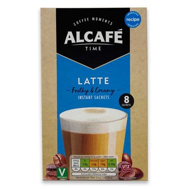 Alcafé Latte Instant Sachets 8x19.5g