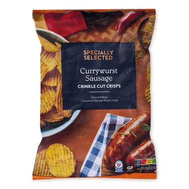 Specially Selected Currywurst Handcooked Crisps 150g