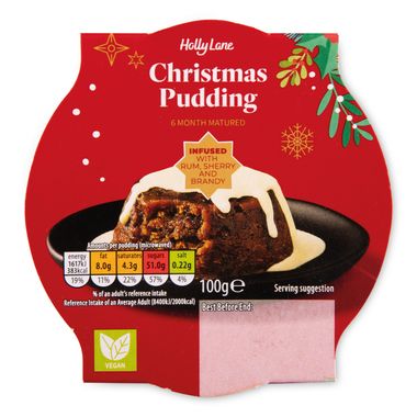 Holly Lane 6 Month Matured Christmas Pudding 100g