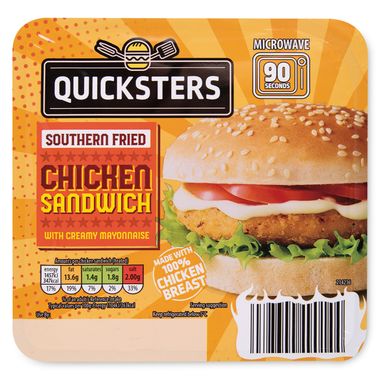 Quicksters Southern Fried Chicken Sandwich 132g