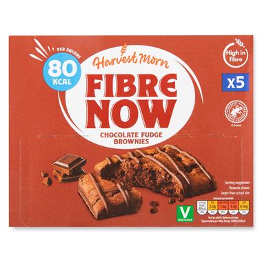 Harvest Morn Chocolate Fudge Brownies Fibre Now Bars 5x24g