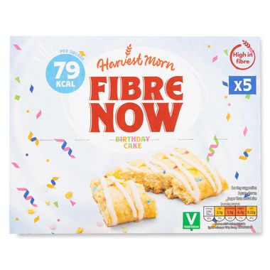 Harvest Morn Birthday Cake Fibre Now Bars 5x24g