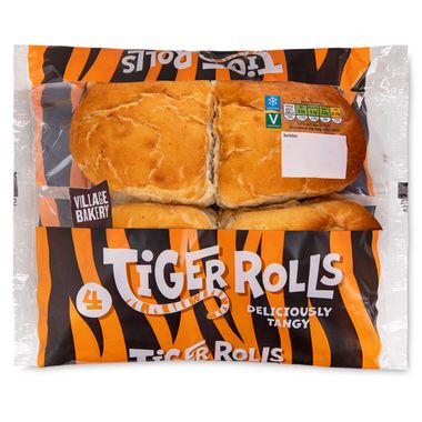 Village Bakery Tiger Rolls 4 Pack