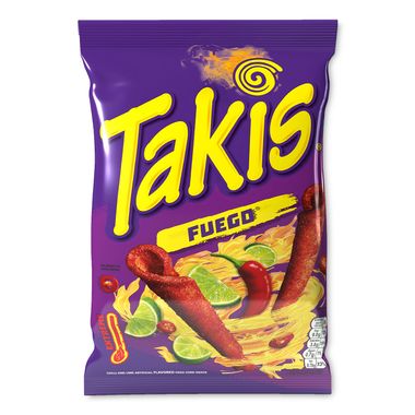 Takis Fuego Seasoned Chilli And Lime Flavour Corn Snack 180g