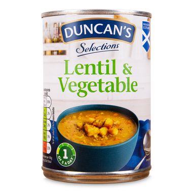 Duncan's Lentil & Vegetable Soup 380g