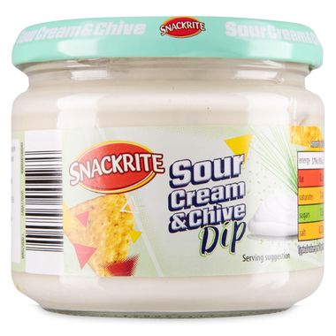 Snackrite Sour Cream & Chive Dip 280g