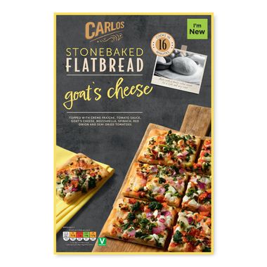 Carlos Goat's Cheese Pizza Stonebaked Flatbread 350g