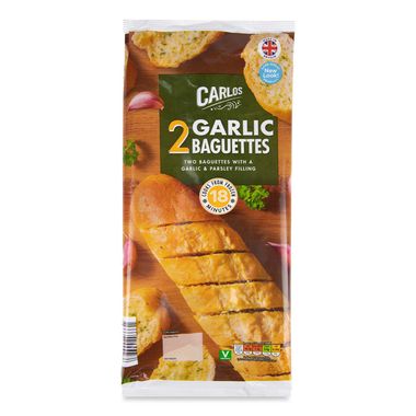 Carlos Garlic Baguettes 338g/2 Pack