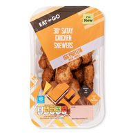 Eat & Go Satay Chicken Skewers 300g/30 Pack* | ALDI