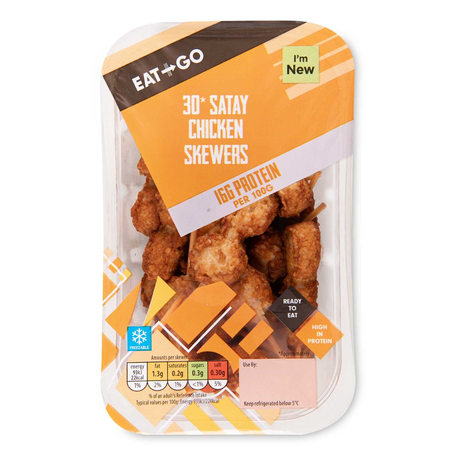 Eat & Go Satay Chicken Skewers 300g/30 Pack* ALDI