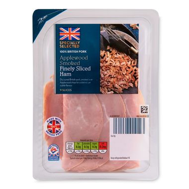 Specially Selected Applewood Smoked Finely Sliced Ham 120g