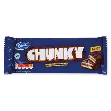 Belmont Chunky Chocolate Biscuits 6x24g