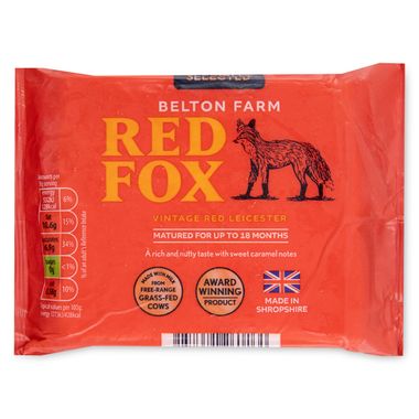 Specially Selected Belton Farm Red Fox Vintage Red Leicester 220g