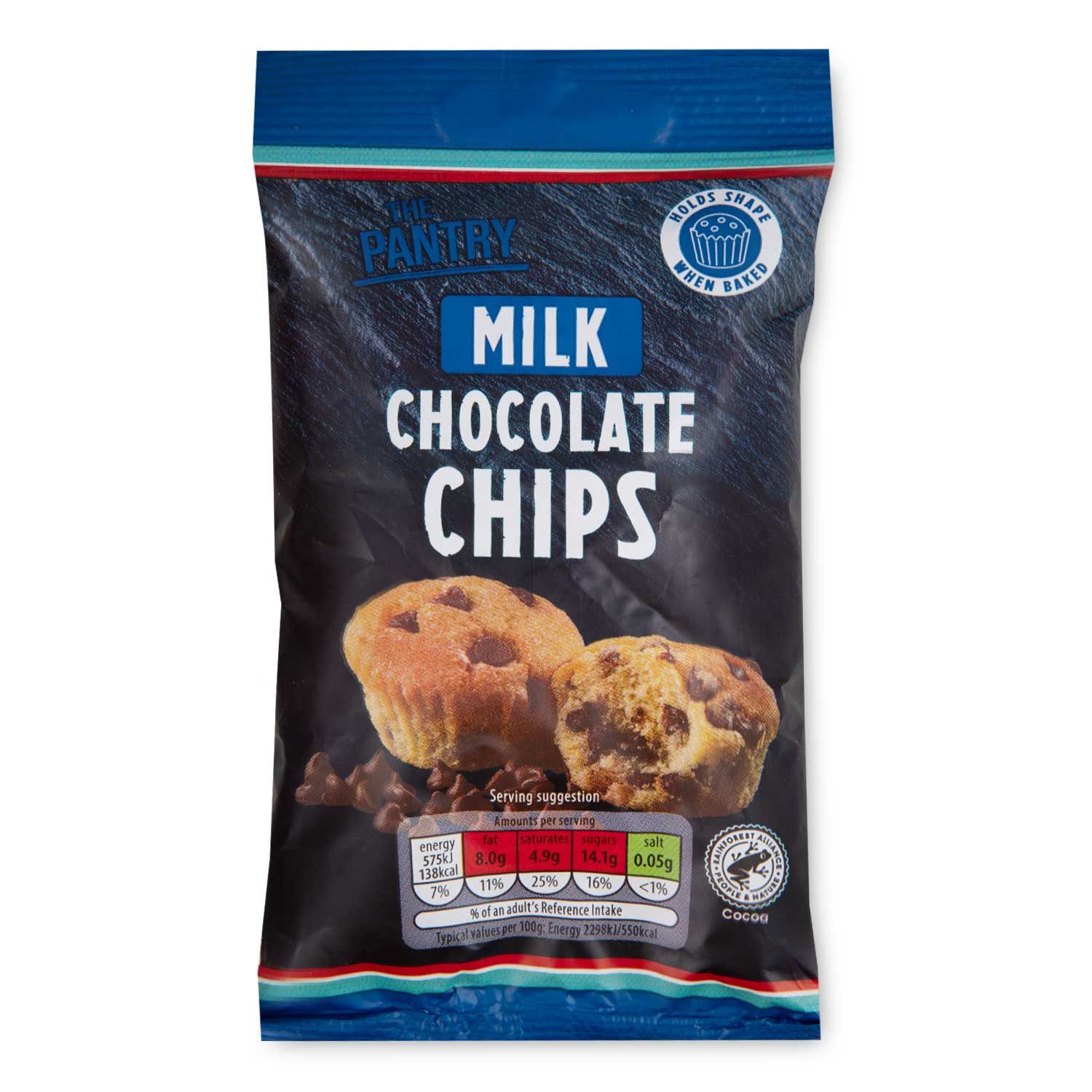 The Pantry Milk Chocolate Chips 100g | ALDI