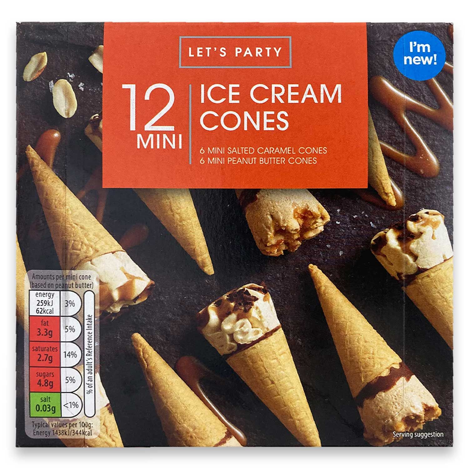 Let's Party Mini Ice Cream Cones 12 Pack | ALDI