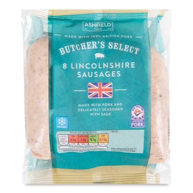 Butcher's Select Lincolnshire Sausages 454g/8 Pack