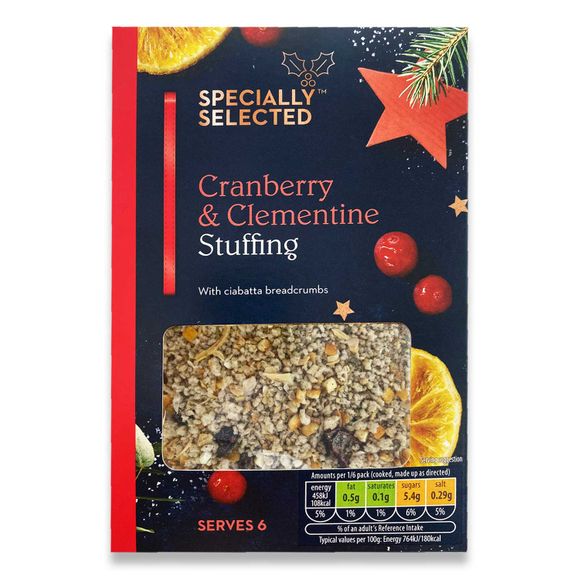 Specially Selected Cranberry Orange Chestnut Stuffing 130g Aldi