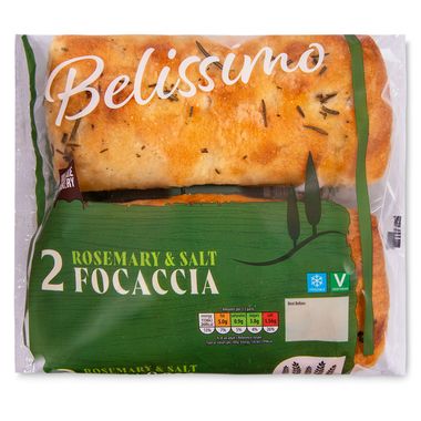 Village Bakery Rosemary & Rock Salt Focaccia 2 Pack