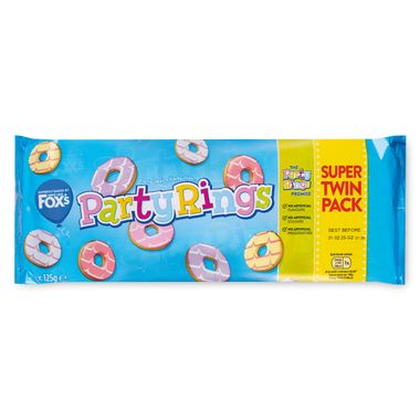 Fox's Party Rings Super 2 X 125g