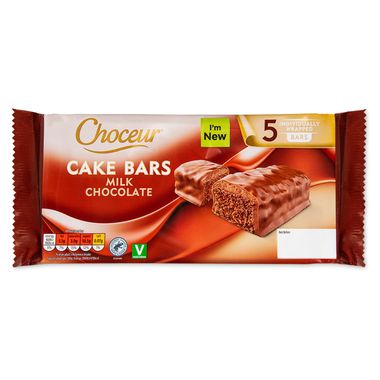 Choceur Milk Chocolate Cake Bars 107g/5 Pack