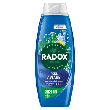 Radox Mineral Therapy 2-in-1 Body Wash & Shampoo Feel Awake 675