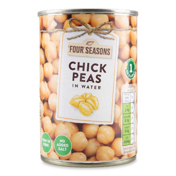 Four Seasons Chick Peas In Water 400g (240g Drained) ALDI