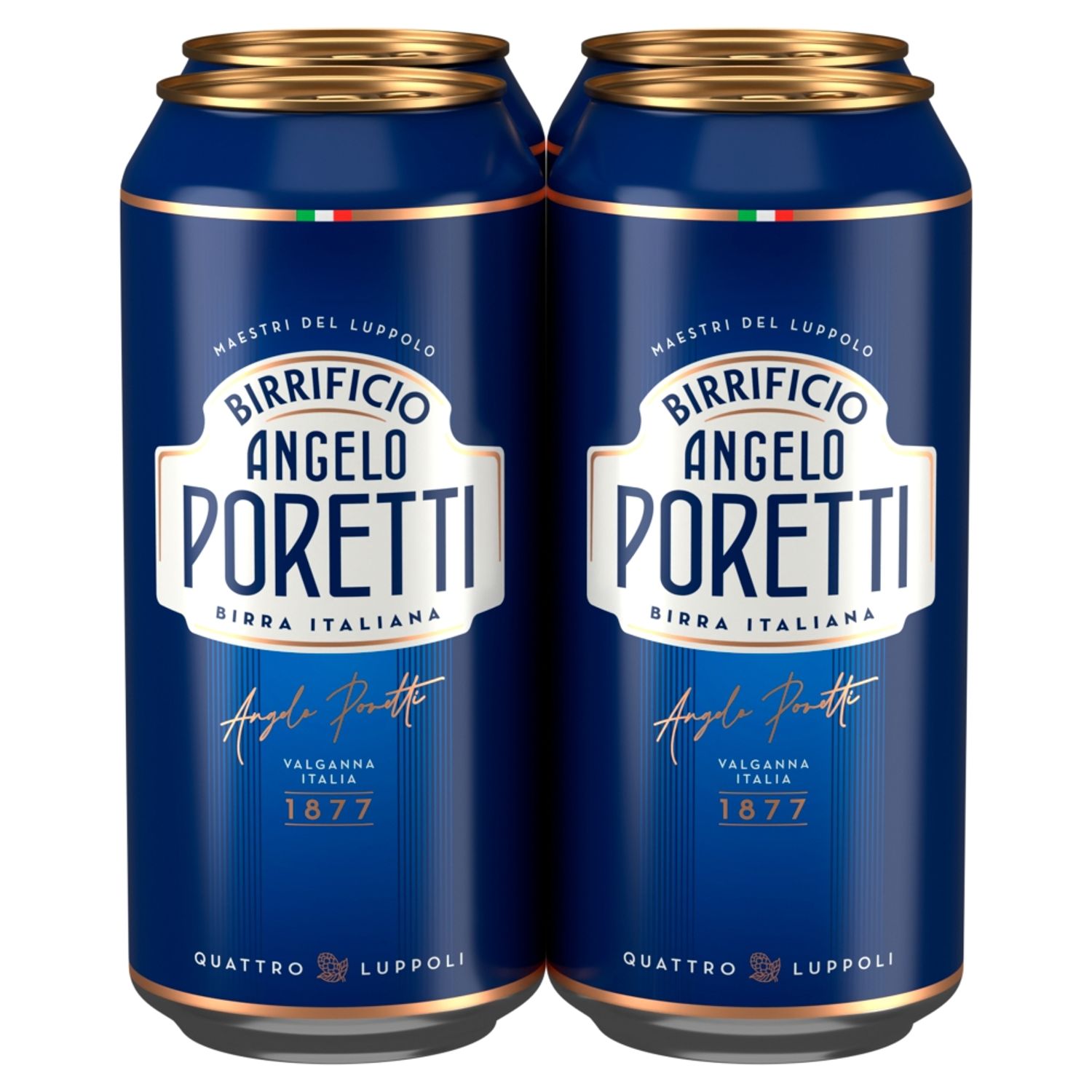 Birrificio Angelo Poretti Premium Lager Beer Cans 4 X 440ml | ALDI