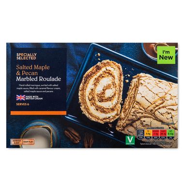 Specially Selected Salted Maple & Pecan Marbled Roulade 445g