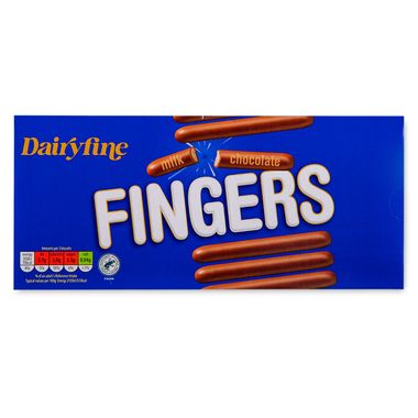 Dairyfine White Chocolate Fingers 125g