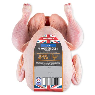 Ashfields Large Whole Chicken 1.7kg - 1.99kg