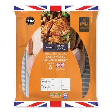 Ashfields Roast In The Bag Extra Tasty Whole Chicken 1.6kg