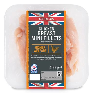 Ashfields British Chicken Breast Mini Fillets 400g