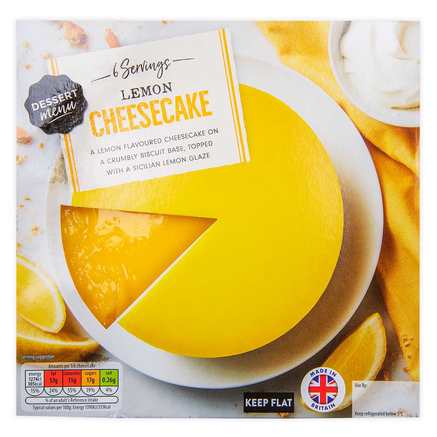 Dessert Menu Lemon Cheesecake 550g | ALDI